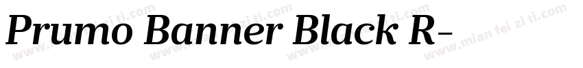 Prumo Banner Black R字体转换